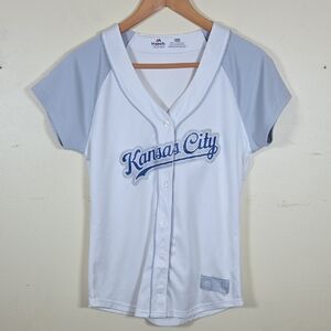 Womens Medium Majestic Kansas City Royals Jersey Shirt - Sparkle